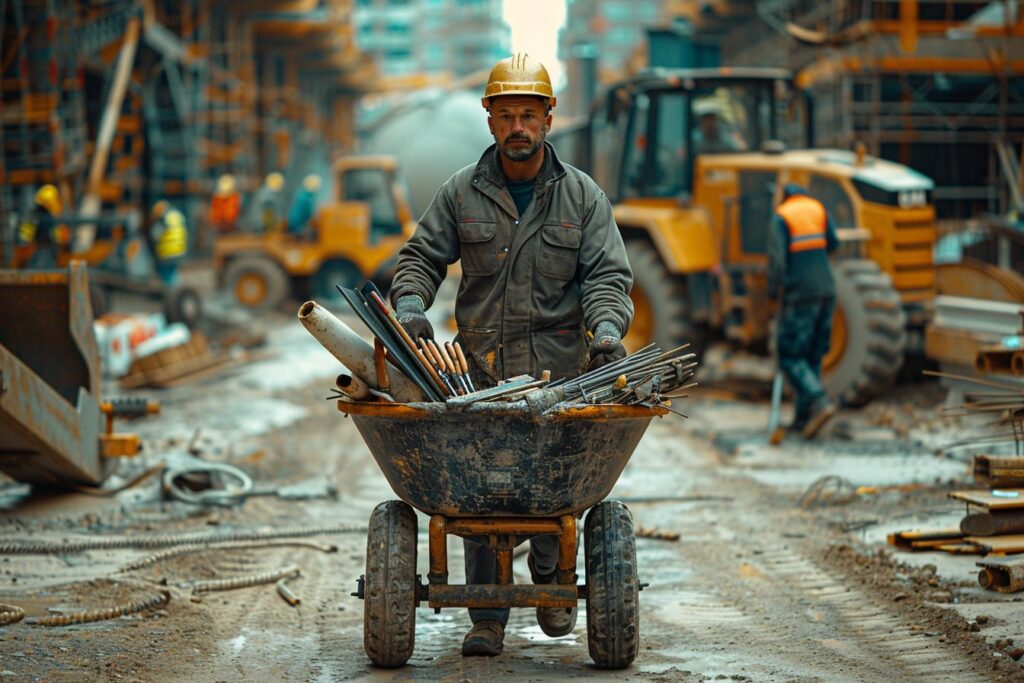 La brouette de chantier : une alliée essentielle pour vos travaux