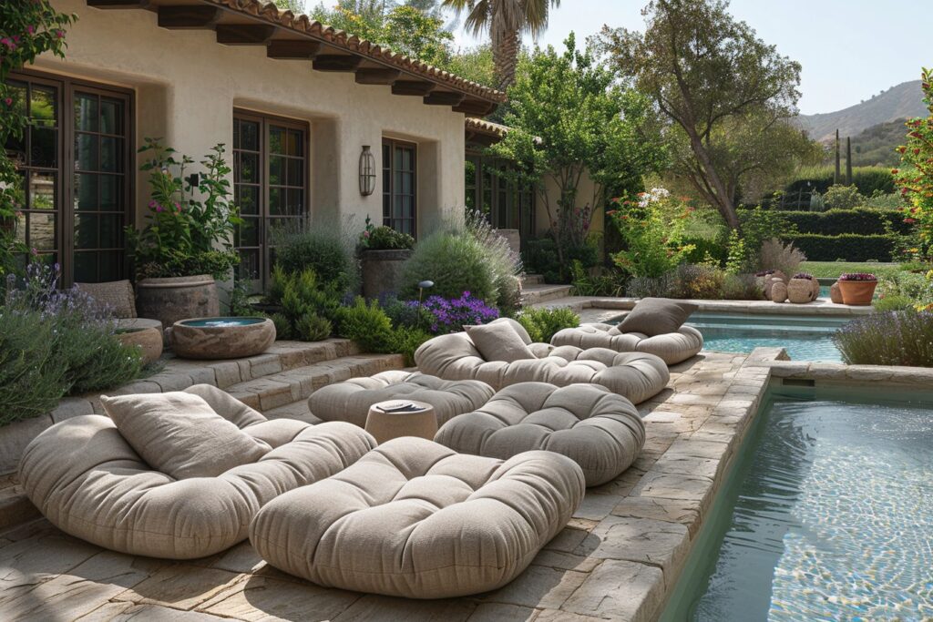 Jardin, terrasse, piscine : découvrez les bienfaits des poufs d&rsquo;extérieur