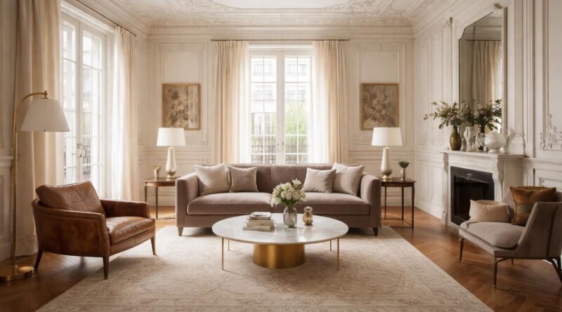 découvrez comment adopter un style parisien élégant en associant moulures raffinées, parquet traditionnel et mobilier classique revisité pour un intérieur chic et intemporel.