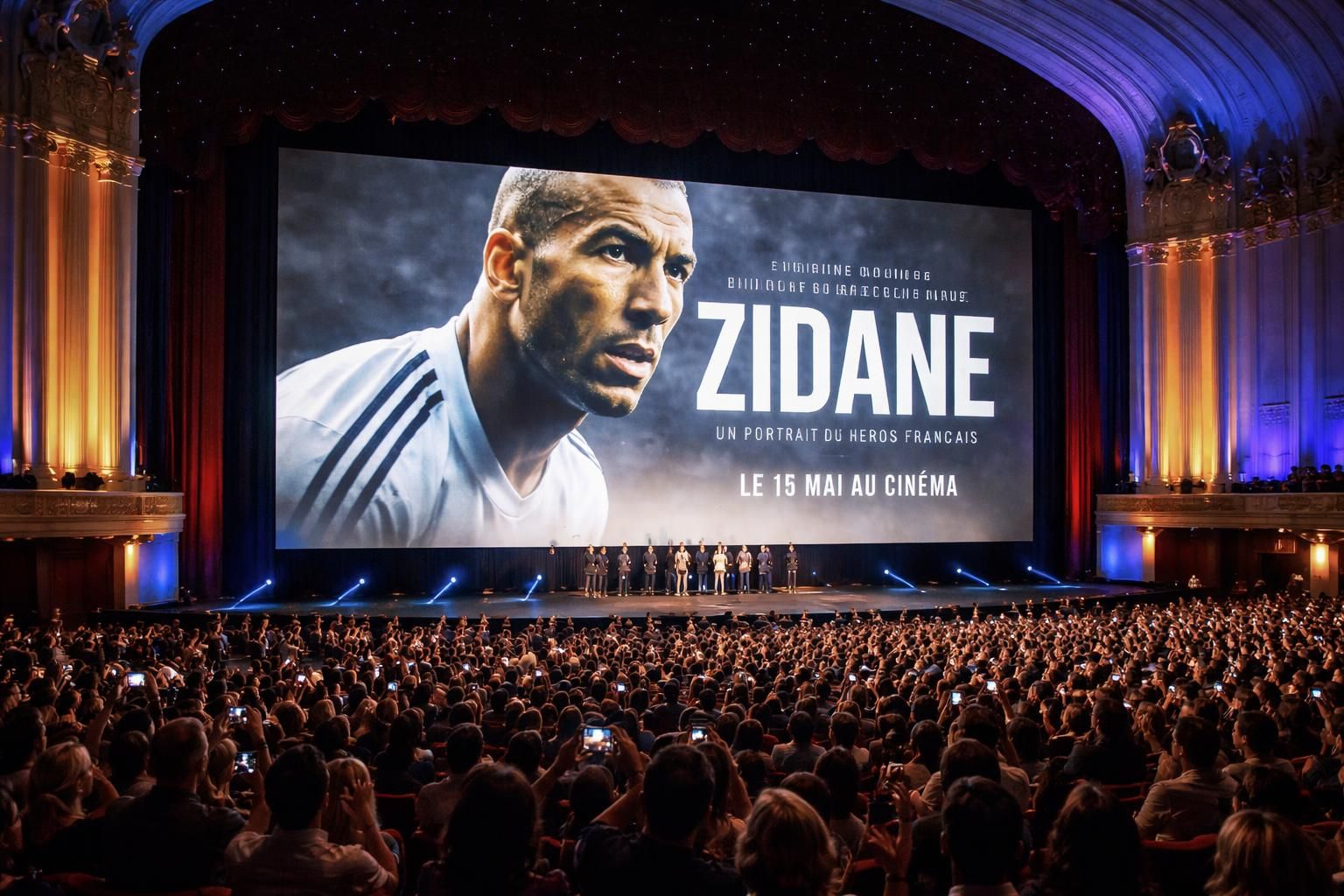 ne manquez pas l'avant-première exclusive à paris du documentaire dédié à zinédine zidane, au célèbre grand rex. plongez dans l'histoire et la carrière légendaire du footballeur emblématique.
