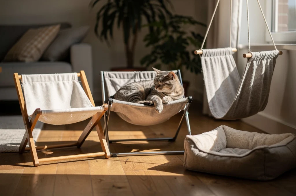Découvrez 5 idées originales de hamac pour chat : confort et style au rendez-vous
