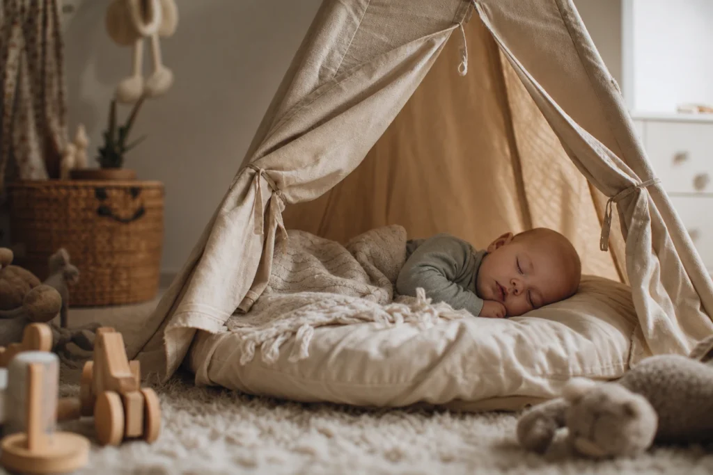 Les secrets pour une sieste paisible de bébé dans une tente de lit